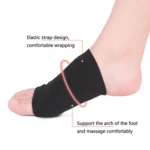 Elastic Bandage Bow Socks Flat Foot Sports Non-Slip SEBS Arch Orthotic Pad Breathable Hole Foot Heart Pad - Image 4