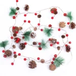 Christmas Pinecone Copper Wire Lights Holiday Garden Decoration String Lights - Image 2