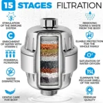 15 Layers Shower Water Purifier Shower Filter - Image 4