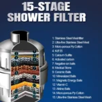 15 Layers Shower Water Purifier Shower Filter - Image 6
