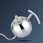 Hand Flush Pot Mocha Coffee Pot Stainless Steel Coffee Pot European Style Stainless Steel Teapot With Strainer - Image 2