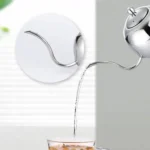 Hand Flush Pot Mocha Coffee Pot Stainless Steel Coffee Pot European Style Stainless Steel Teapot With Strainer - Image 6