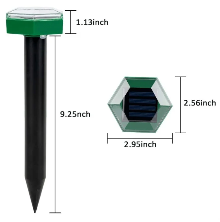 TBD0594641001_B2.webp Outdoor Hexagonal Solar Ultrasonic Mole Repeller Inserted Into The Lawn Outdoor Animal Repeller - Image 3