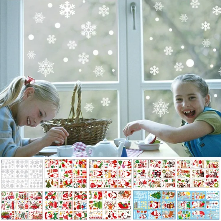 TBD0594644001_B3.webp Cartoon Christmas Window Stickers Show Window Living Room StaticChristmas Decoration Wall Stickers - Image 4