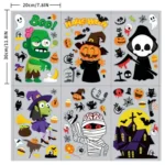 1 Sets SQ629 Halloween Electrostatic Window Stickers Party Decoration Glass Window Wall Double-Sided Stickers, Specification: 20x30cm - Image 2