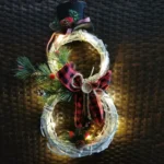 Christmas Vine Ring With Lights Pendant Christmas Tree Garland Home Decoration Props - Image 7