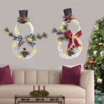 Christmas Vine Ring With Lights Pendant Christmas Tree Garland Home Decoration Props - Image 6