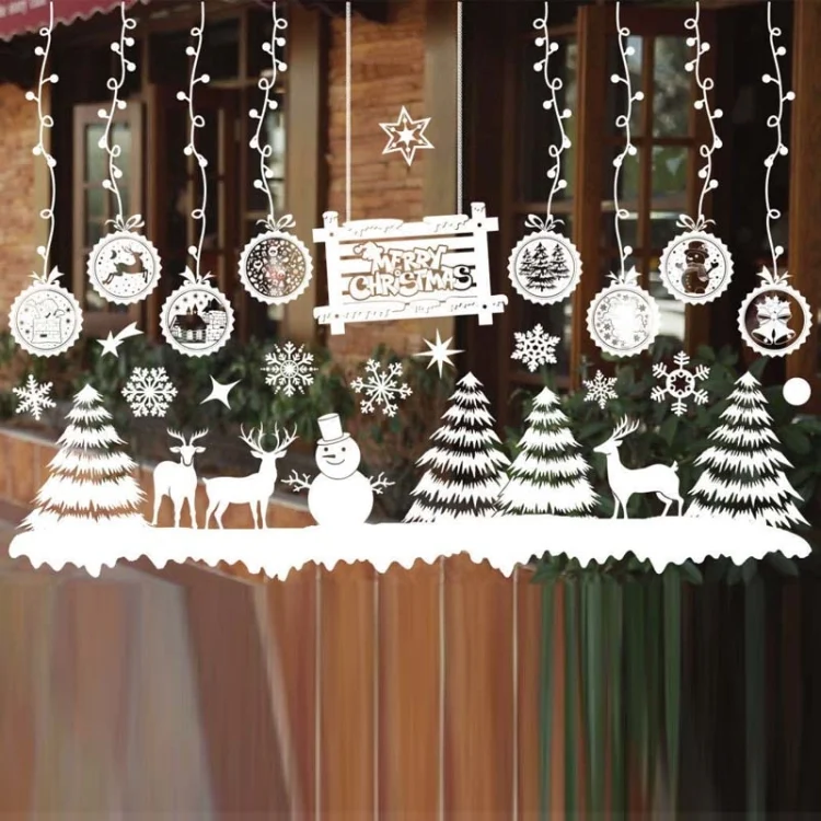 Christmas Decoration Window Stickers Wall Stickers Shopping Mall Supermarket Window Decoration