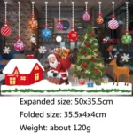 Christmas Decoration Window Stickers Wall Stickers Shopping Mall Supermarket Window Decoration - Image 3