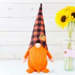 Pumpkin Maple Leaf No Face Standing Doll Decoration Shopping Mall Home Thanksgiving Halloween Decoration