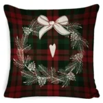 Christmas Decoration Linen Pillowcase Without Pillow Core