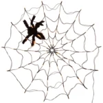 LED Spider Web Lamp with Remote Control Halloween Atmosphere Decoration Props, Power: - Image 2