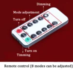 LED Spider Web Lamp with Remote Control Halloween Atmosphere Decoration Props, Power: - Image 5