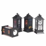 4 PCS Halloween Window Decoration Props Fecoration Small Oil Lamp Wind Lamp Luminous Ornaments - Image 2