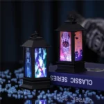 4 PCS Halloween Window Decoration Props Fecoration Small Oil Lamp Wind Lamp Luminous Ornaments - Image 4