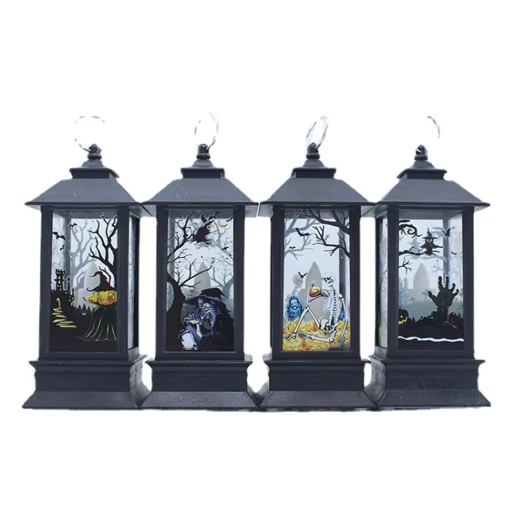 TBD0594941501_B1.webp 2 PCS Halloween Decoration Props LED Portable Small Wind Lantern - Image 2
