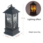 2 PCS Halloween Decoration Props LED Portable Small Wind Lantern - Image 3