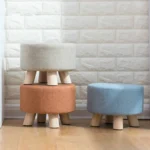 Fashion Creative Small Stool Living Room Home Solid Wood Small Chair - Image 2