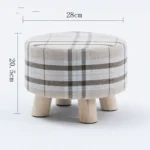 Fashion Creative Small Stool Living Room Home Solid Wood Small Chair - Image 7