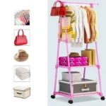 Stainless Steel Detachable Multi-function Floor Triangle Simple Coat Rack - Image 5