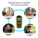 HT-611 Alcohol Tester High Resolution Audio Breathing Alcohol Tester - Image 3