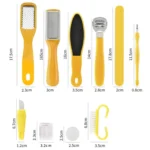 10 In 1 Exfoliating Pedicure Tool Set Pedicure Tools - Image 3