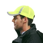 Reflective Safety Baseball Cap Breathable Construction Site Outdoor Construction Mesh Cap - Image 4