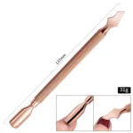 Stainless Steel Rose Gold Double-Headed Steel Push Dead Skin Scissors Nail Set,Style: D501 - Image 6