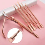 Stainless Steel Rose Gold Double-Headed Steel Push Dead Skin Scissors Nail Set,Style: D501 - Image 4