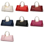 ZJL-986 Sequined Glue Shoulder Bag Patent Leather Ladies Handbag - Image 2