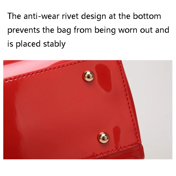 TBD0595471901_B4.webp ZJL-986 Sequined Glue Shoulder Bag Patent Leather Ladies Handbag - Image 5