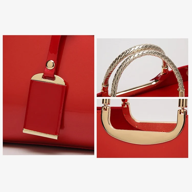 TBD0595471901_B5.webp ZJL-986 Sequined Glue Shoulder Bag Patent Leather Ladies Handbag - Image 6