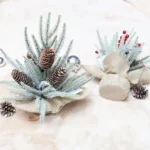 SYAF19 33cm Christmas Decorations Snow PE Mini Christmas Tree Plant - Image 3