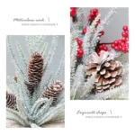 SYAF19 33cm Christmas Decorations Snow PE Mini Christmas Tree Plant - Image 4