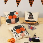 45x45cm Halloween Decorations Printing Pillowcase Without Inner Core, Style: - Image 2