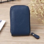 Vertical Ladies Coin Purse Woven Pattern Mini Organ Card Holder Student ID Bag - Image 4