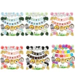 5170 Forest Animal Theme Children Birthday Decoration Balloon Set - Image 2