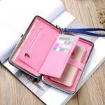 Multi-Purpose Long Type Bow Mobile Phone Bag Lady Wallet Card Bag - Image 6