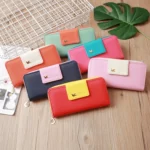Flying Bird Two Fold Wallet Lady Long Wallet Zipper Mobile Phone Bag Large Capacity Card Holder - Image 2