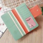 Flying Bird Two Fold Wallet Lady Long Wallet Zipper Mobile Phone Bag Large Capacity Card Holder - Image 3