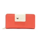 Flying Bird Two Fold Wallet Lady Long Wallet Zipper Mobile Phone Bag Large Capacity Card Holder - Image 7