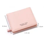 BATSIOE Short Type Ladies Wallet Small Fresh Two-Fold Student Bag Simple Multi-Card Coin Purse - Image 3