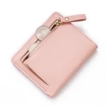 BATSIOE Short Type Ladies Wallet Small Fresh Two-Fold Student Bag Simple Multi-Card Coin Purse - Image 5