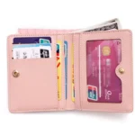 BATSIOE Short Type Ladies Wallet Small Fresh Two-Fold Student Bag Simple Multi-Card Coin Purse - Image 6