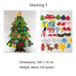 Handmade Felt Christmas Tree Decoration Children DIY Christmas Decorations, Style: - Image 4