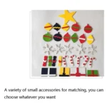 Handmade Felt Christmas Tree Decoration Children DIY Christmas Decorations, Style: - Image 5
