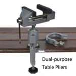 Aluminum Alloy Dual-Purpose Table Pliers 360-Degree Rotating Bench Vise Flat-Nose Universal Pliers - Image 4