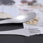 Stainless Steel Western Tableware Creative 3 In 1 Spoon Forked Tableware - Image 7