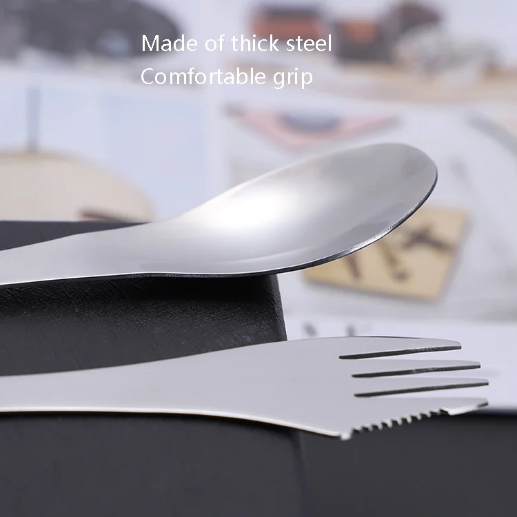 TBD05957146_6.webp Stainless Steel Western Tableware Creative 3 In 1 Spoon Forked Tableware - Image 7