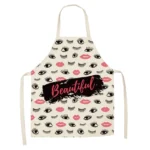 2 PCS Kitchen Linen Heart-Shaped Letters Fashion Sleeveless Apron